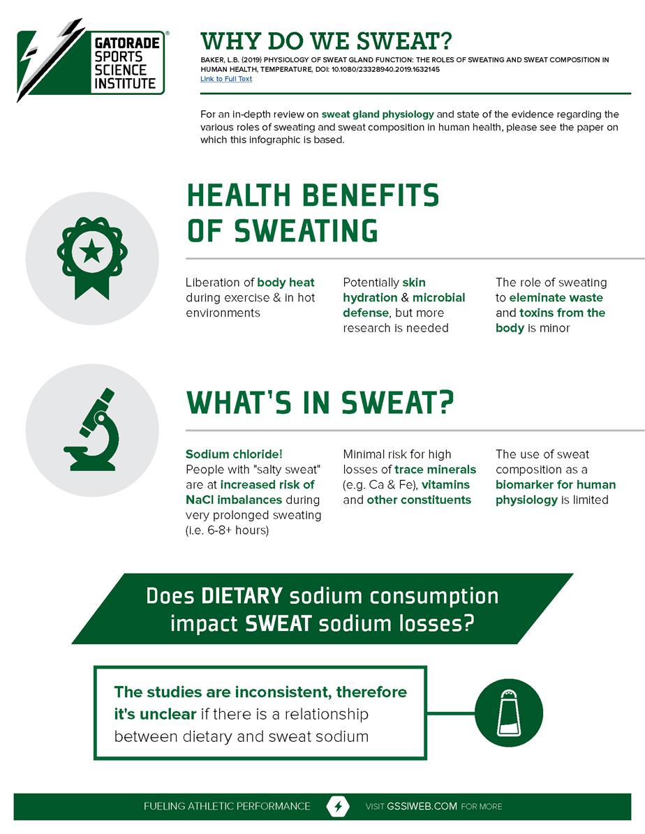 Why do we sweat infographic 2019